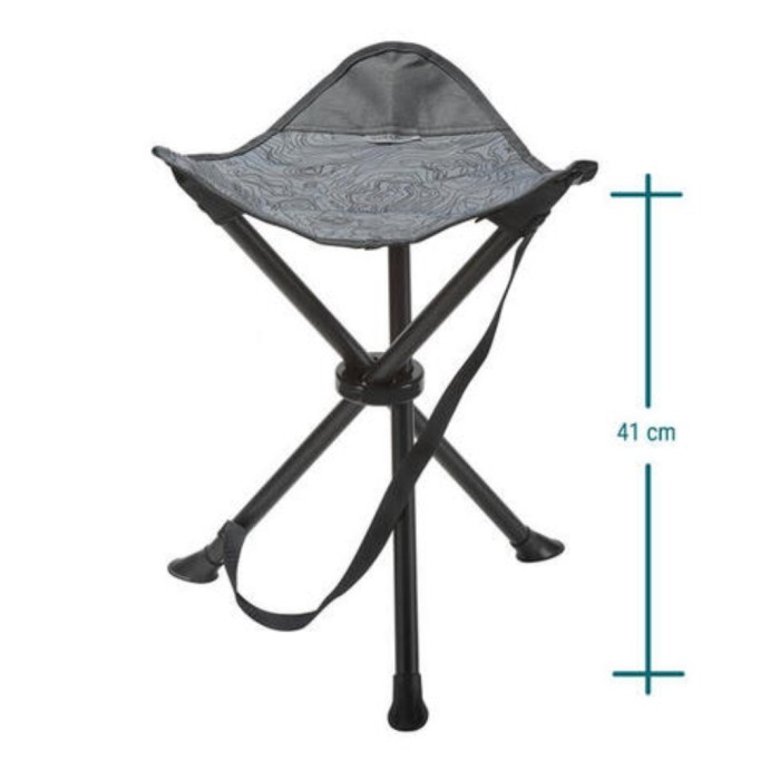 kursi lipat grey tripod quechua bangku lipat kursi mancing