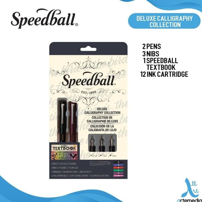 

MELAYANI FAKTUR PAJAK! Pena Kaligrafi Speedball Deluxe Calligraphy Fountain Pen Set