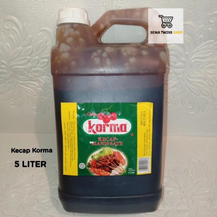 

Kecap Sate Cap KORMA JERIGEN 5 LITER / Kecap Manis korma - Kurma 5 Ltr