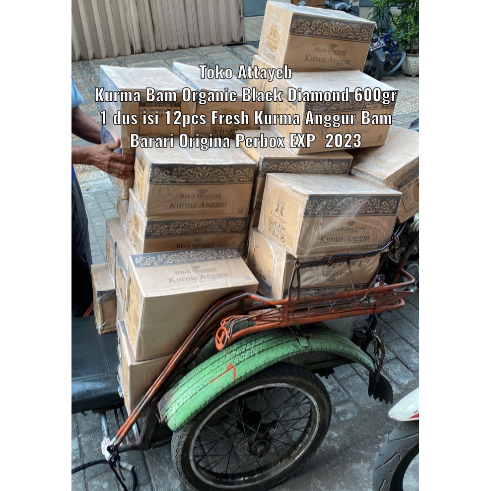 

Kurma Bam Black Diamond Organic 1 Dus isi 12 Pack Fresh kurma Anggur