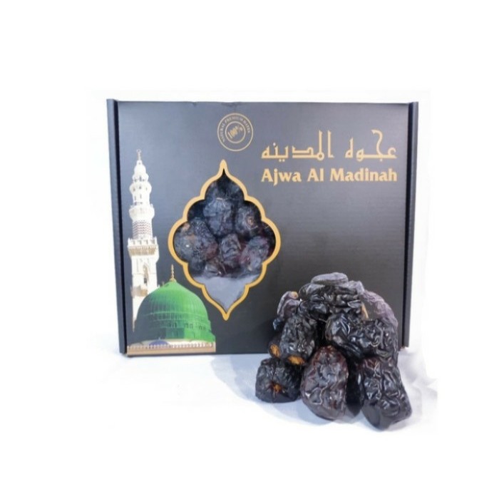 

kurma nabi // kurma aJwa super jumbo 1kg kemasan kardus