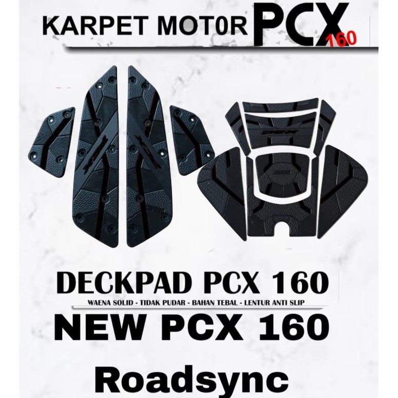 Satu Set Tank Pad Pcx 160 Karpet Motor Pcx 160 Bahan Karet Tidak Licin Aksesoris Pcx 160 Roadsync