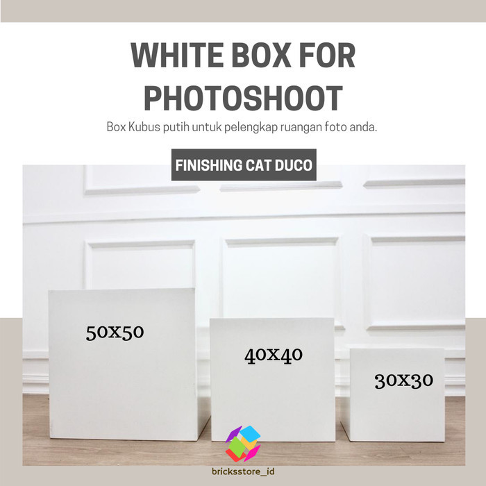 Box Kubus untuk Properti Foto
