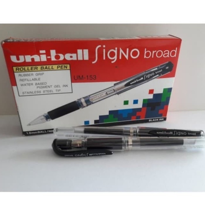 

pulpen uniball signo broad um153 original japan ukuran 1,0 harga/lusin