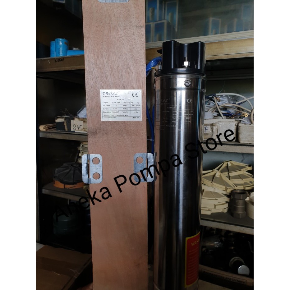 POMPA SUBMERSIBLE SATELIT DRAKOS 3 HP 3 PHASE KODE 1305