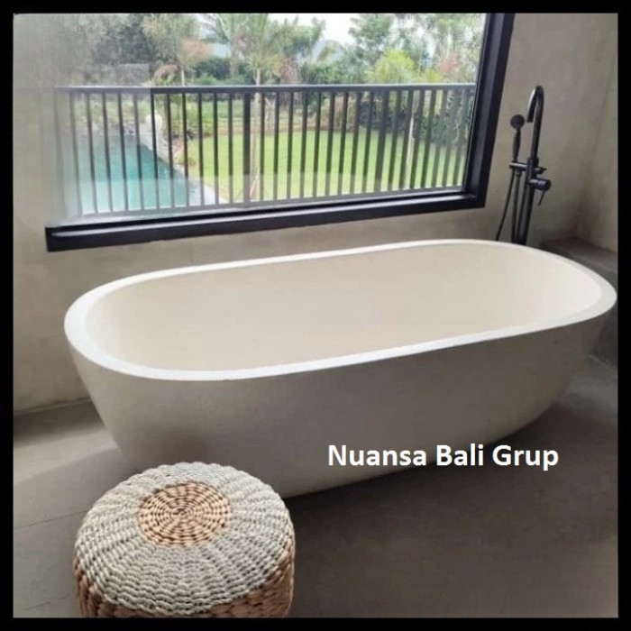 BATHTUB OVAL TERASO PANJANG 150 CM KODE 1412