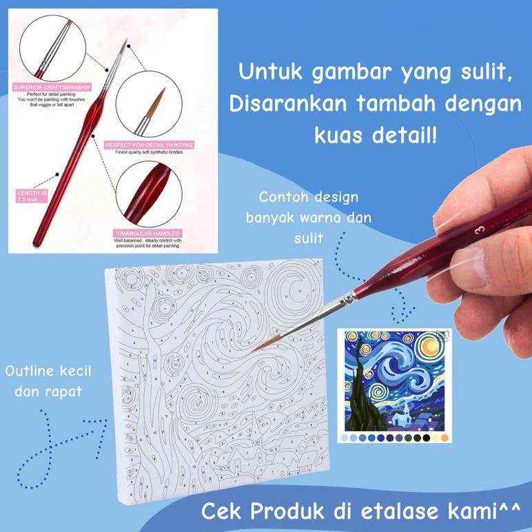 

SPECIAL Paint by Numbers KIT - Whale Series 20x20cm - PAINTING KIT DIY an