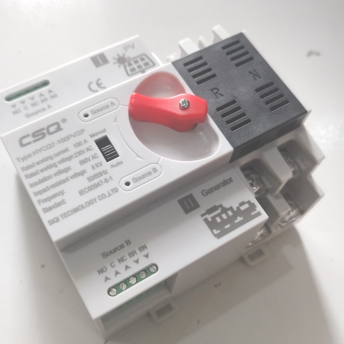 Ats 100A 220Vac Automatic Transfer Switch 100A