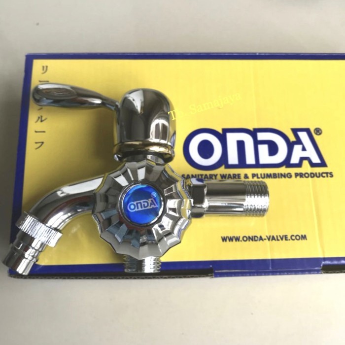 Kran Cabang Onda Ukuran 1/2". Keran Air Untuk Mesin Cuci Dan Shower