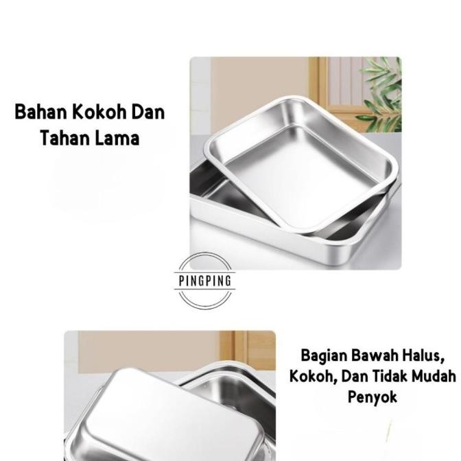 NAMPAN STAINLESS STEEL / NAMPAN BAKI STAINLESS STEEL / NAMPAN KOTAK STAINLESS STEEL [TERMURAH]