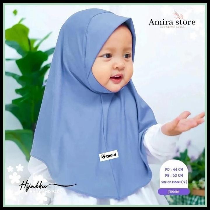 Terlaris Hijab Anak Bayi 3 6 Bulan 0-8 Tahun Tahun Oroginal G-Mooi Bergo Malaysia Bayi 4 Kereudung B