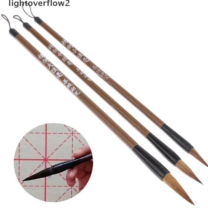 

TERBARU! lightoverflow2 3pcs Set Kuas Kaligrafi Cina Aneka Ukuran Untuk