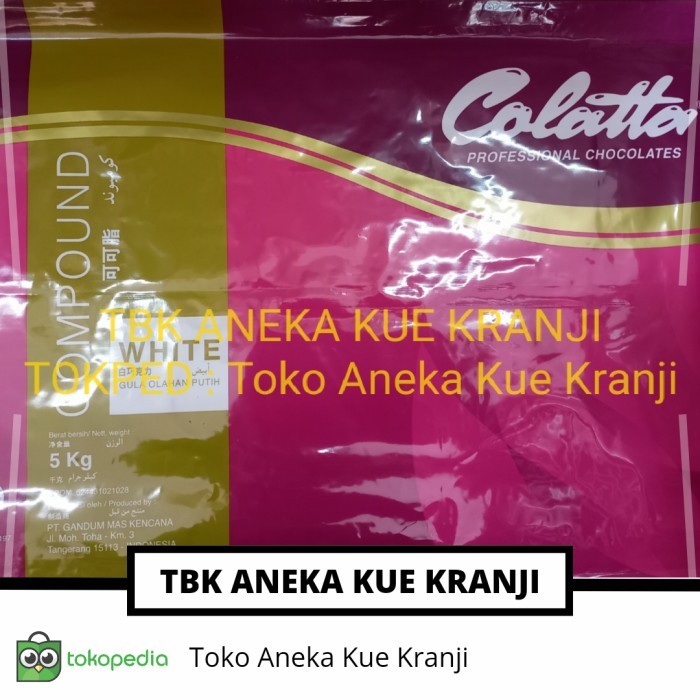 

colatta white chocolate compound cokelat putih 5 kg