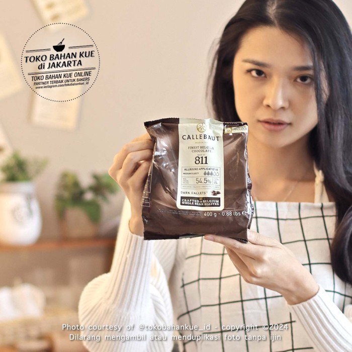 

Callebaut 811NV 54,5% 400gr ASLI Dark Couverture Chocolate Coklat 811