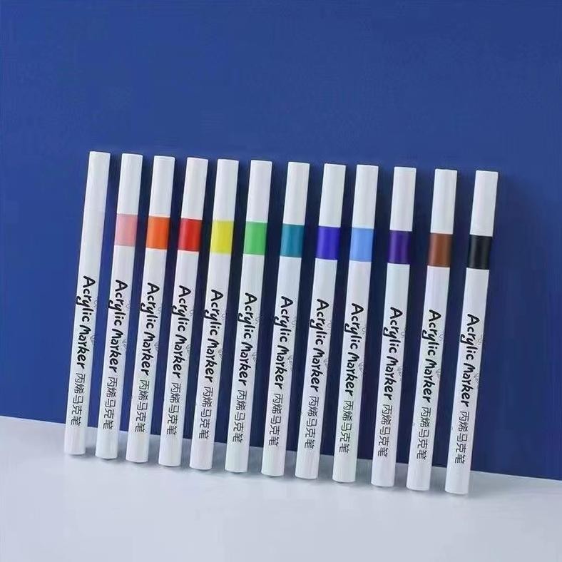 

VIRAL Pen Akrilik Marker Warna Cepat Kering Tahan Air / Spidol Acrylic Painter / Menggambar Kreativitas Seni Edukasi Anak gh-56