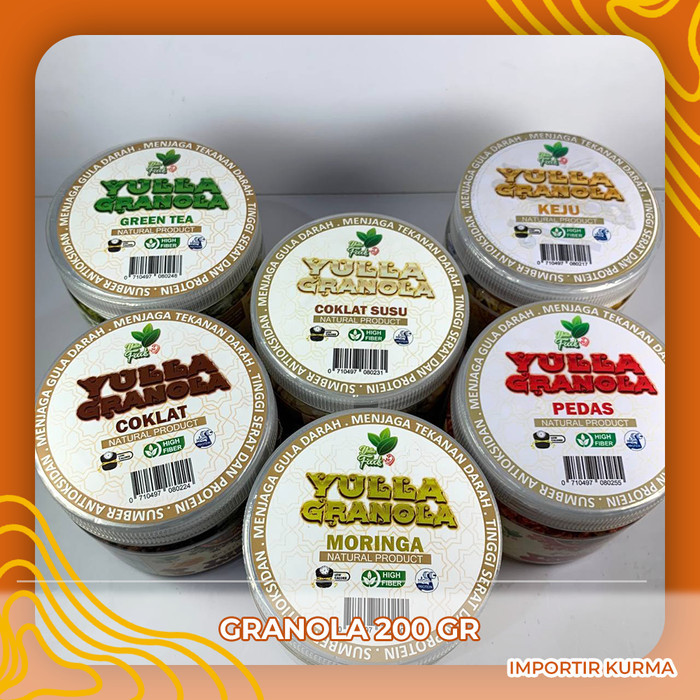 

Produk Unggulan] GRANOLA SEREAL MAKANAN SEHAT CEMILAN DIET ORIGINAL 200gr