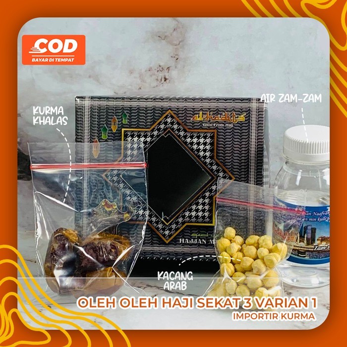 

~~~~~] PAKET OLEH OLEH HAJI DAN UMROH ZAMZAM KHALAS KACANG ARAB 3 VARIAN