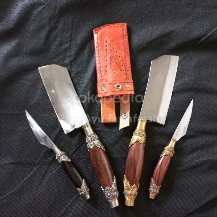 PROMO PISAU DAPUR BLAKAS BALI SET, SELUT UKIR KODE 1098