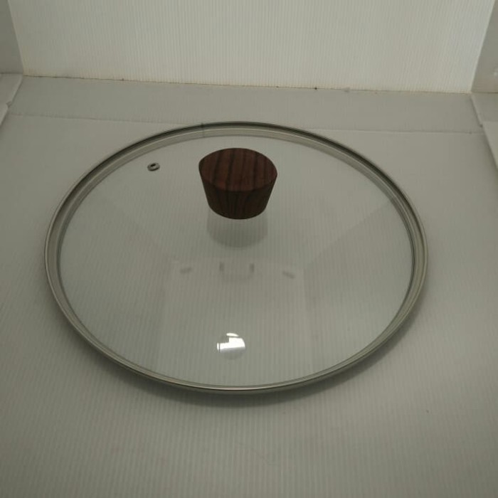 Tutup Kaca Kayu Penutup Panci Stainless Tutupan Fry Pan 26cm 26 cm