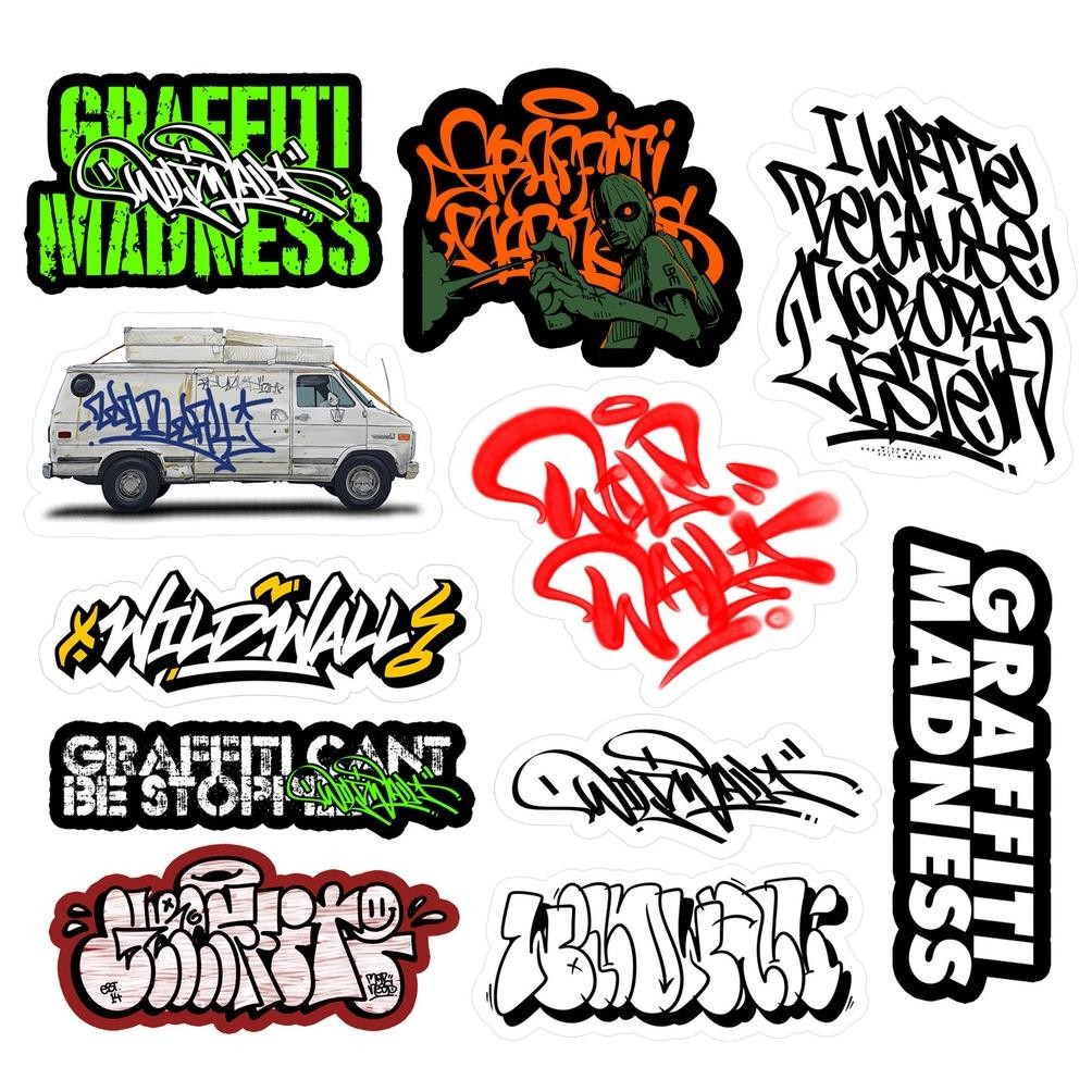 

BISA COD sticker pack ww10 wildwall graffiti merch gub-103