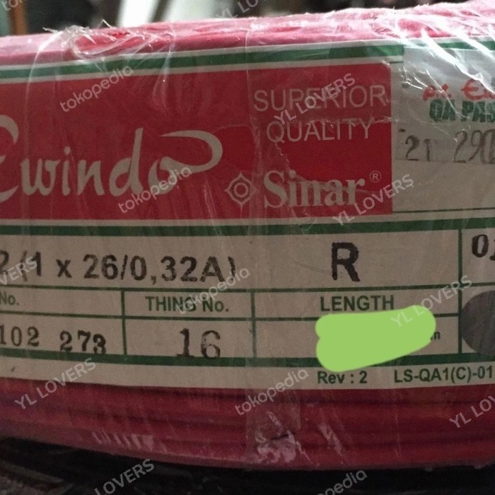 Kabel Sinar Avs 2 / Kabel Serabut 2Mm/Sinar Serabut 2Mm/Ewindo 2 Mm