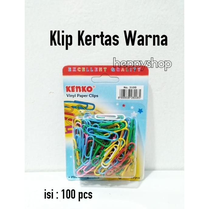 

favorit] Klip Kertas Warna Warni, Paper Clip Warna Warni
