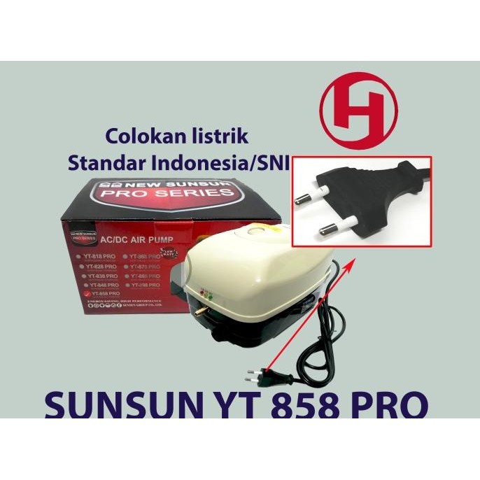 YT 858 AERATOR ACDC POMPA UDARA ACDC AQUARIUM KOLAM IKAN KOI