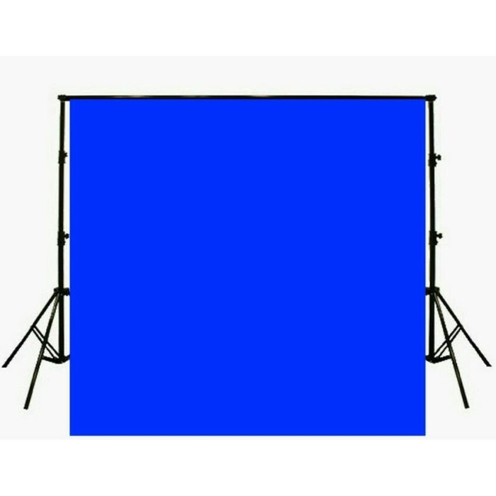 KAIN BIRU BACKGROUND BACKDROP FOTO KAIN BIRU POLOS 2.5x3M