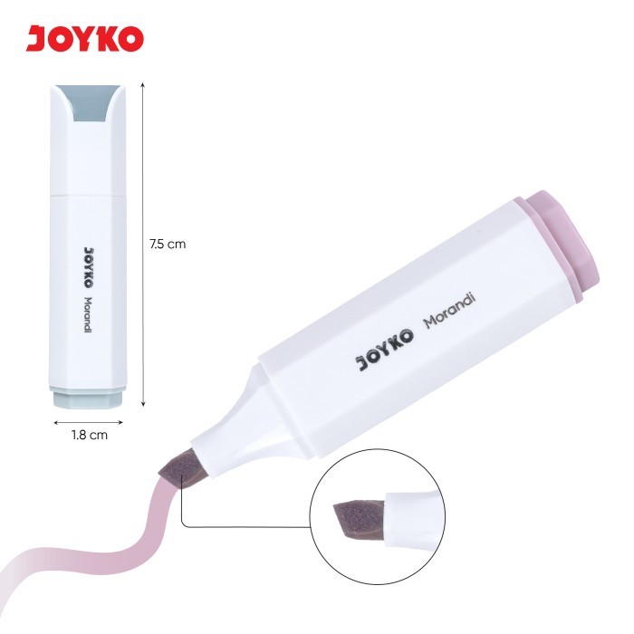 

LIMITED EDITION PENANDA BERWARNA HIGHLIGHTER JOYKO HL-87 6 WARNA MORANDI KODE 682