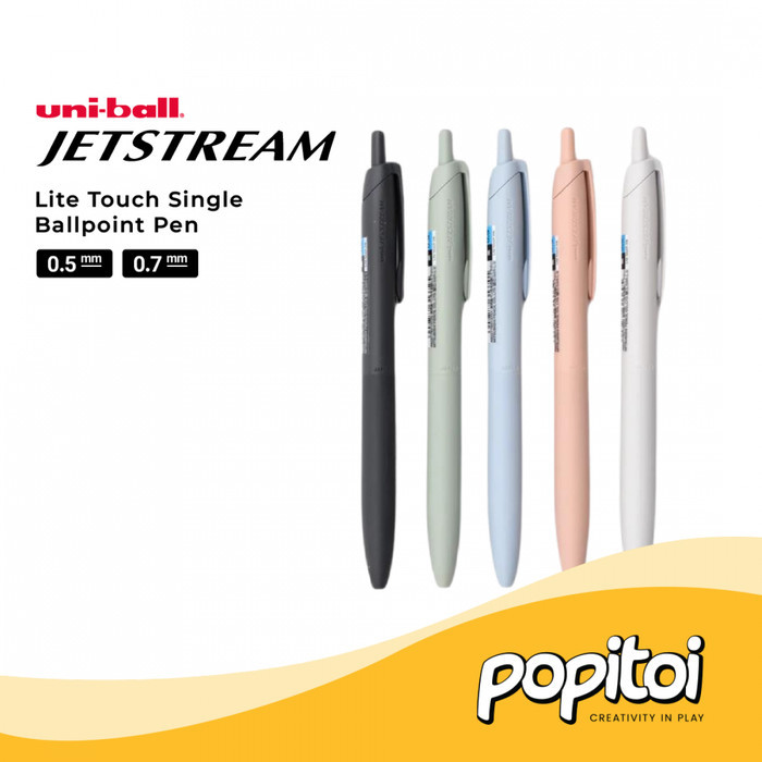 

TERBARU UNIBALL JETSTREAM LITE TOUCH INK SINGLE BALLPOINT PEN 0.5 0.7 MM PULPEN WARNA WARNI UNI BALL