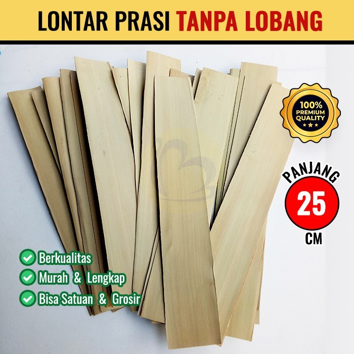 

PROMO! Daun Lontar Kosong/Prasi TANPA LUBANG 25cm