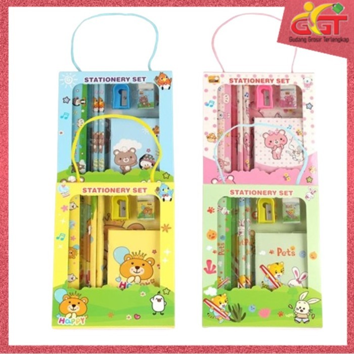 

GGT Alat Tulis Set 6 IN 1 Stationery Paket Perlengkapan Alat Tulis
