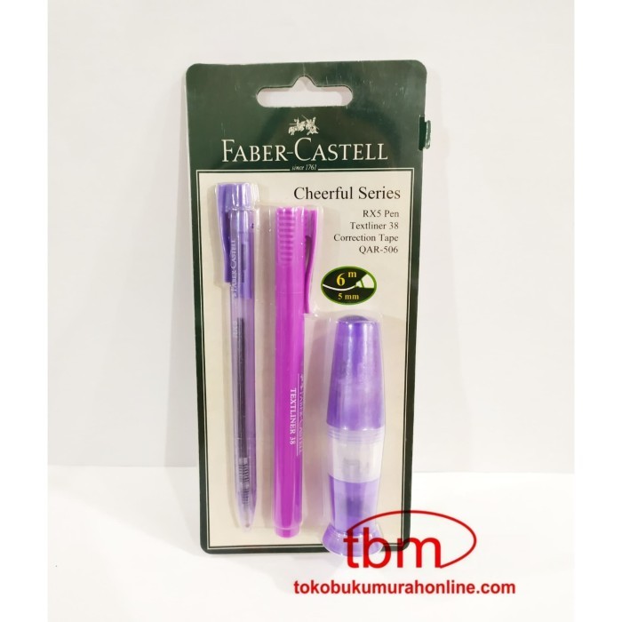 

FABER CASTELL CHEERFUL SERIES / PAKET ALAT TULIS FABER CASTELL