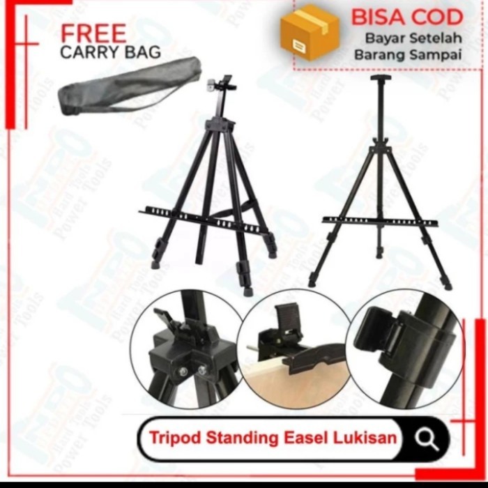 

Tripod Standing Kanvas Lukis Besi