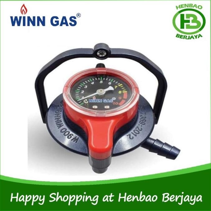 |Premium| Winn Gas Regulator Double Lock W900 Tekanan Rendah W900M W-900 Meteran