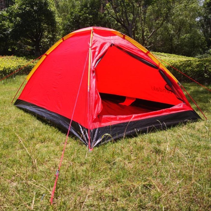 tenda dome termurah tendaki easy dome2 frame fiber Single layer
