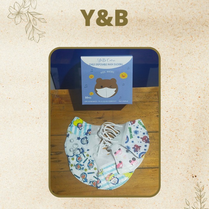 CUCI GUDANG MASKER DUCKBILL ANAK Y&B MOTIF KODE 759