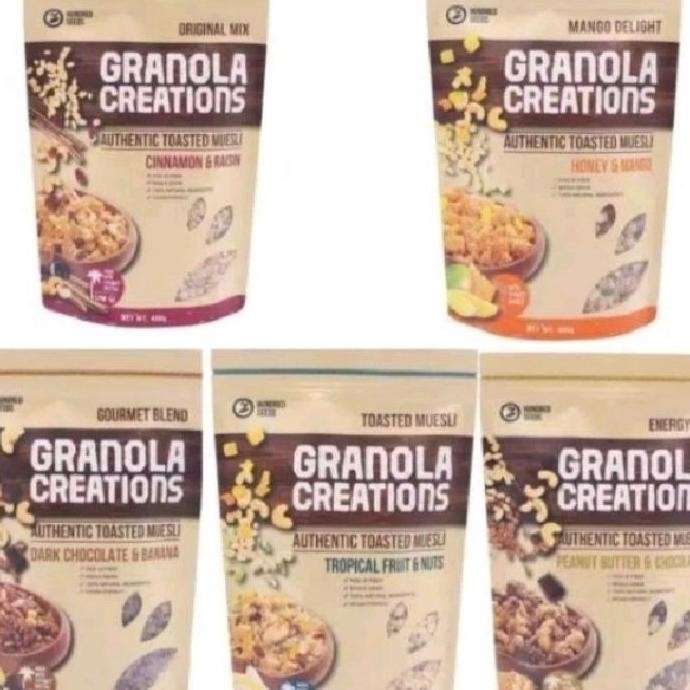 

Granola Creation 400Gr Coelatcinnamonmanggopeanuttropical All Varian Toated Mueli