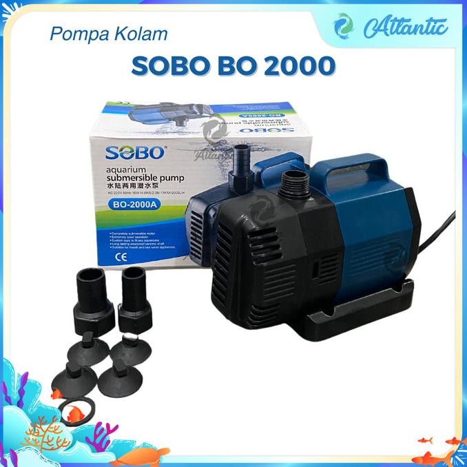 Sobo BO-2000A SOBO BO 2000A Pompa Celup Air Kolam Aquarium Water Pump
