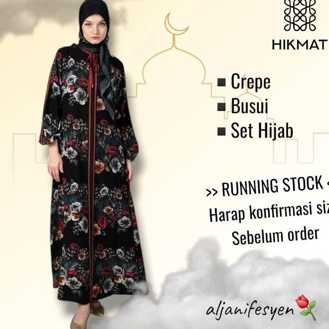 Abaya Hikmat Fashion Original A8847-14 Original