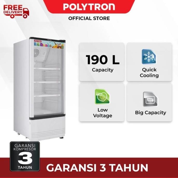 =====] Showcase / Kulkas Pendingin Polytron SCN140 / SCN-140  Garansi