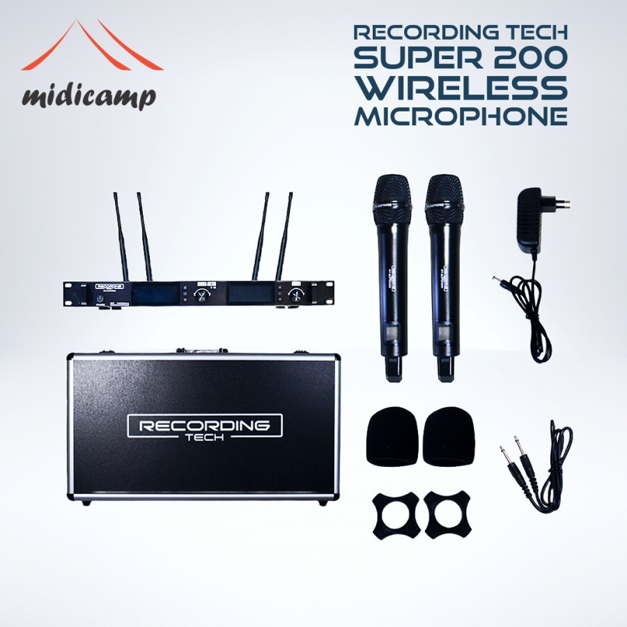 Mic Wireless Recording Tech RT Super 200 RT-Super 200 2 Channel