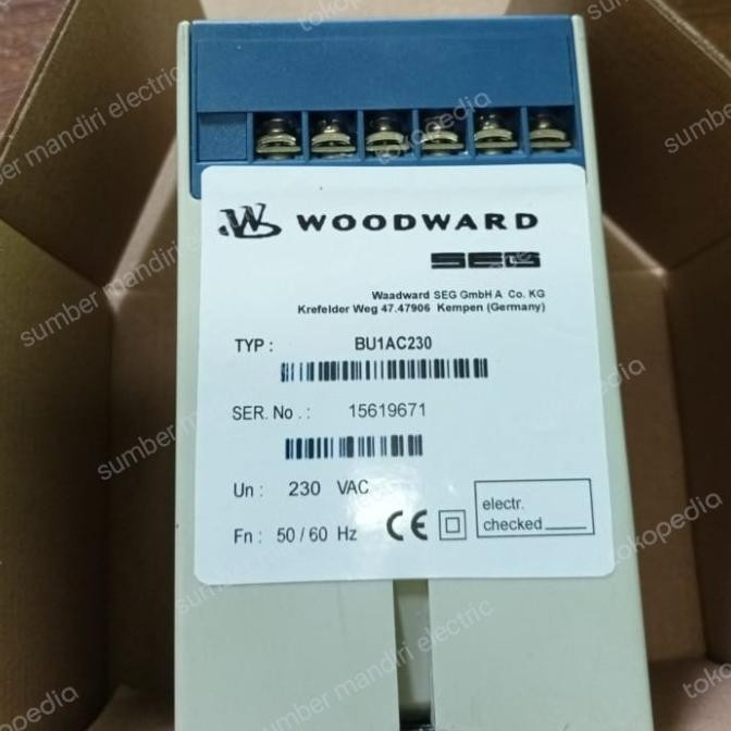 Murah Ac Voltage Relay Bu1-Ac 230Vac Woodward Seg