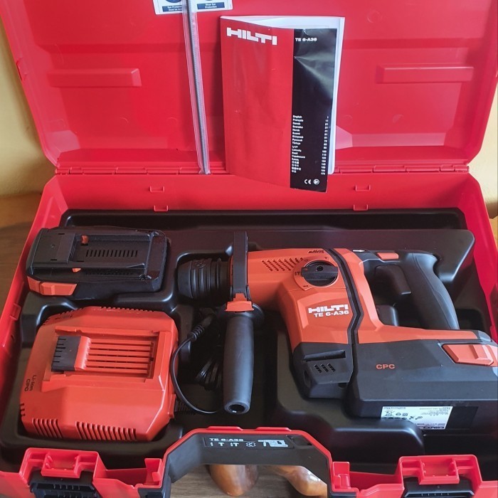 BOR CAS HILTI TE 6=A36 AVR DRS CORDLESS ROTARY HAMMER DRILL 36 VOLT
