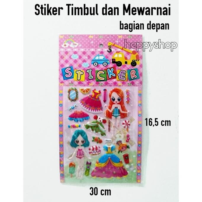 

Buruan beli] Stiker Timbul dan Mewarnai, Sticker Timbul, Stiker Lucu