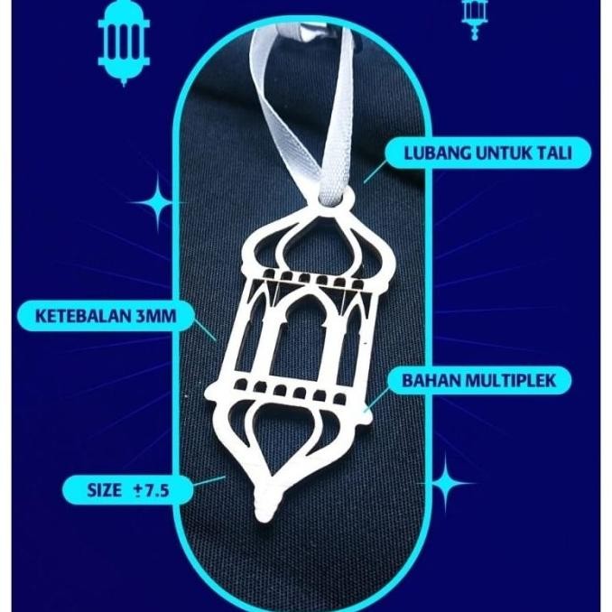 

Miliki Hang Tag Kayu Lebaran / Tag Kayu Idul Fitri / Tag Hampers