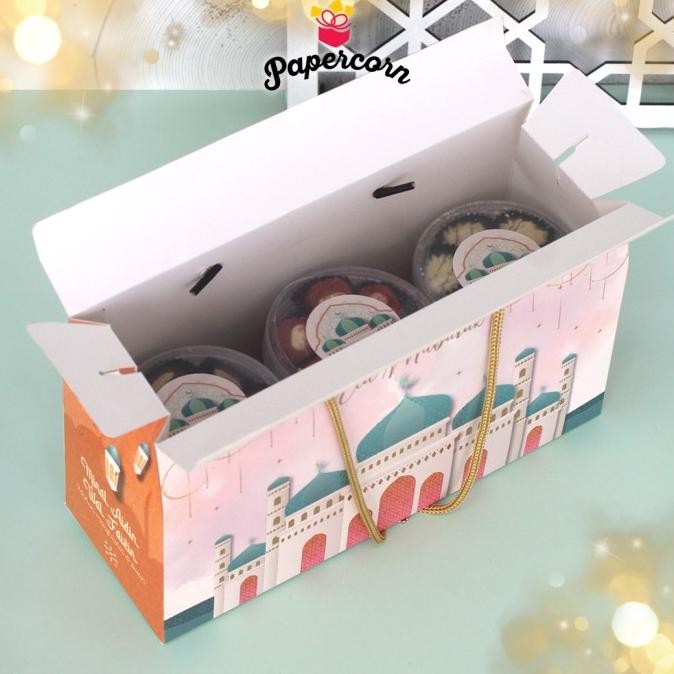 

TERBARU GABLE BOX LEBARAN - CREAM PINK 3 TOPLES JAR 500-800 GR UK 28X10X11 CM !!!!!