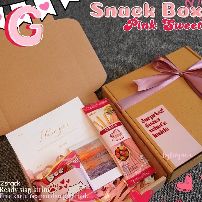 

It34 Hampers Snack Box Set Kado Jajan Makanan Minuman Makanan Ringan Ulang Tahun Valentine Wisuda Anniversary Sempro Hari Guru Pink Sweet Series Food Premium