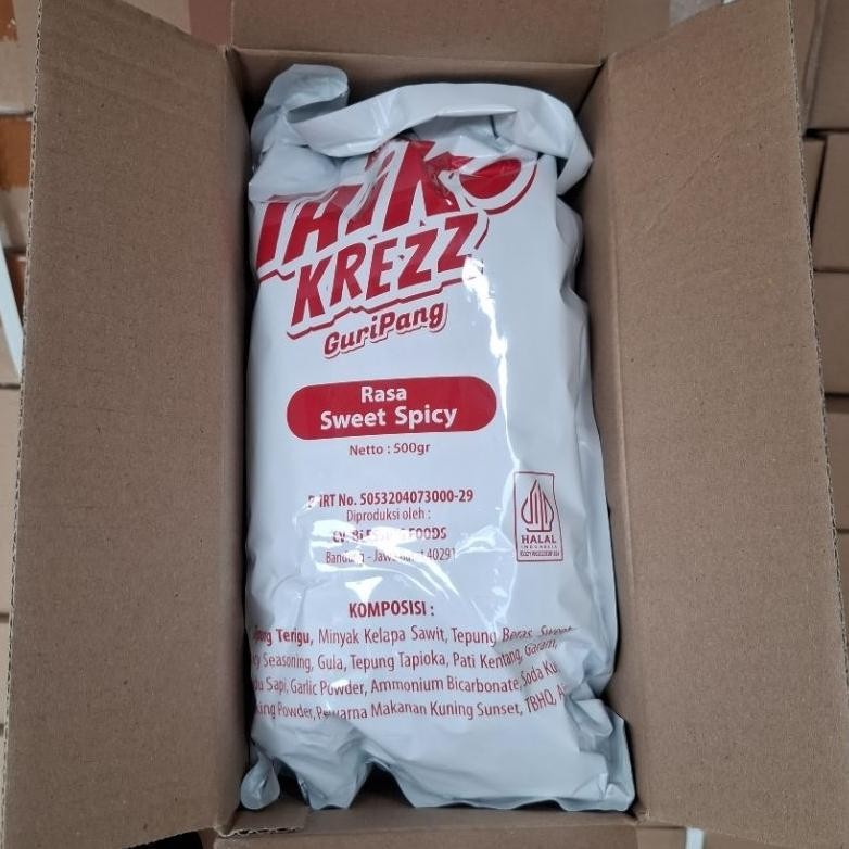 

fgk-24 SNACK TAIKO KREZZ GuriPang rasa SWEET SPICY isi 500 GRAM / SNACK VIRAL / SNACK TAIKO KREZZ VIRAL Premium