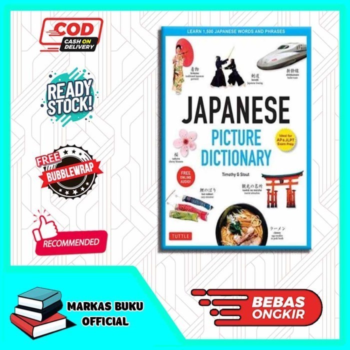 

Most Whised For _versi Eng/Indo_*Japanese Picture Dictionary Learn 1,500 Japanese Words